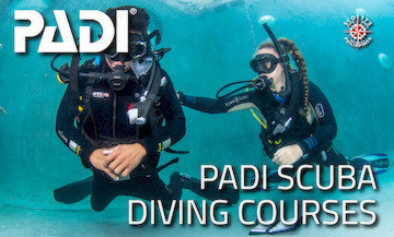 PADI scuba courses