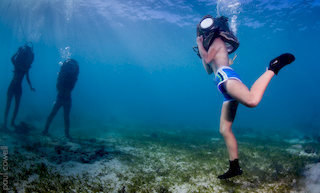 underwater helmet diving