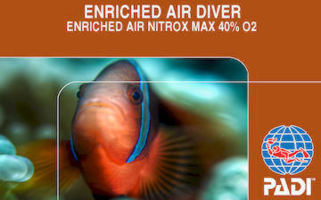 PADI advanced openwater + PADI enriched air nitrox diver course packages