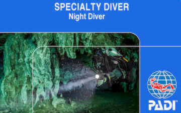 PADI night diver course