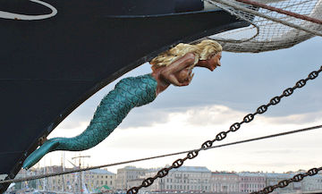 Mermaid On Boat 