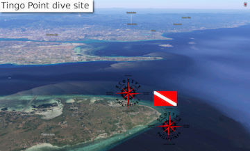 Tingo point diving spot map